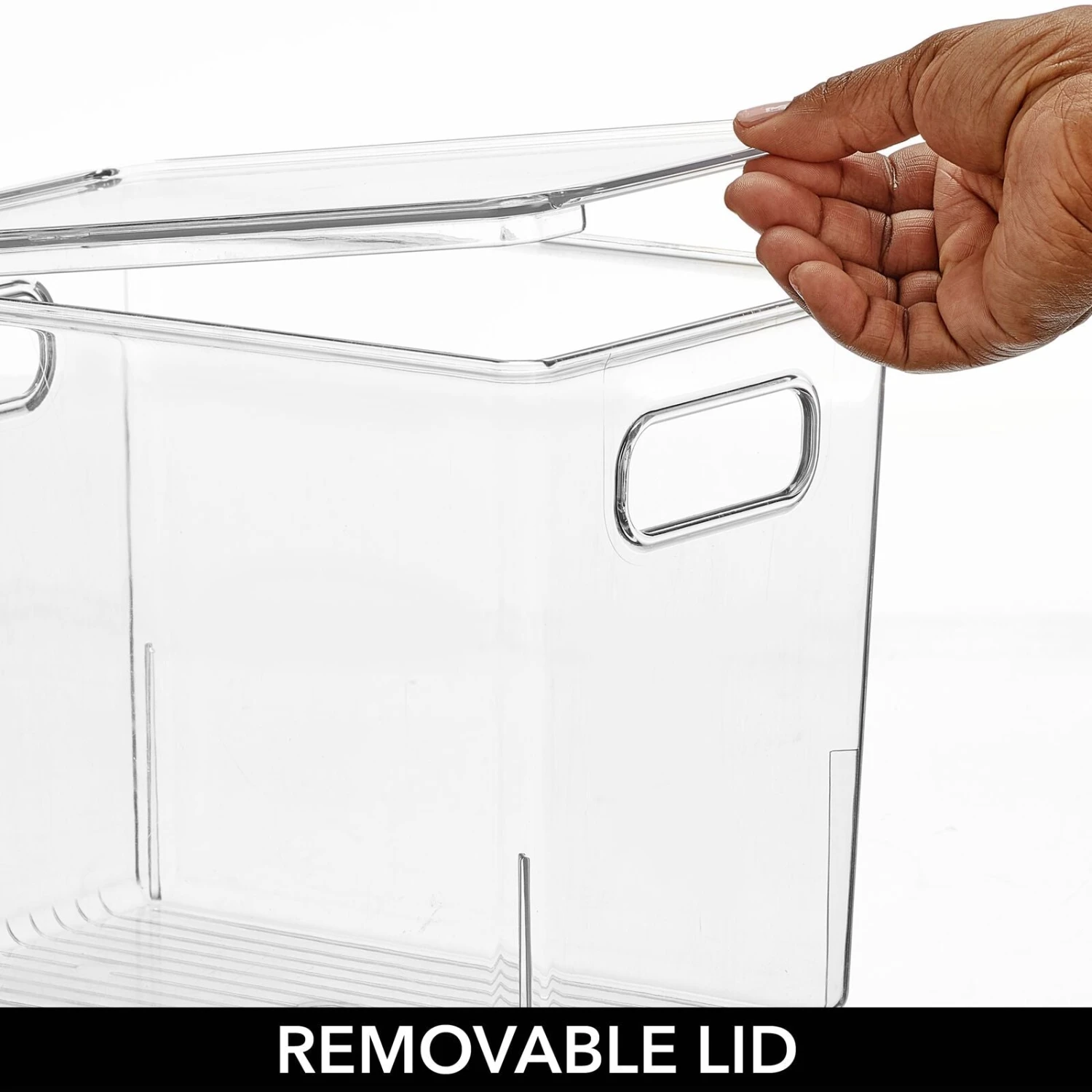 Stackable Bin Set 10 x 6 x 8 Stackable Bin Set 10 X 6 X 8 -mDesign 1600 Square JPG RFQ 43524 clear clear detail4