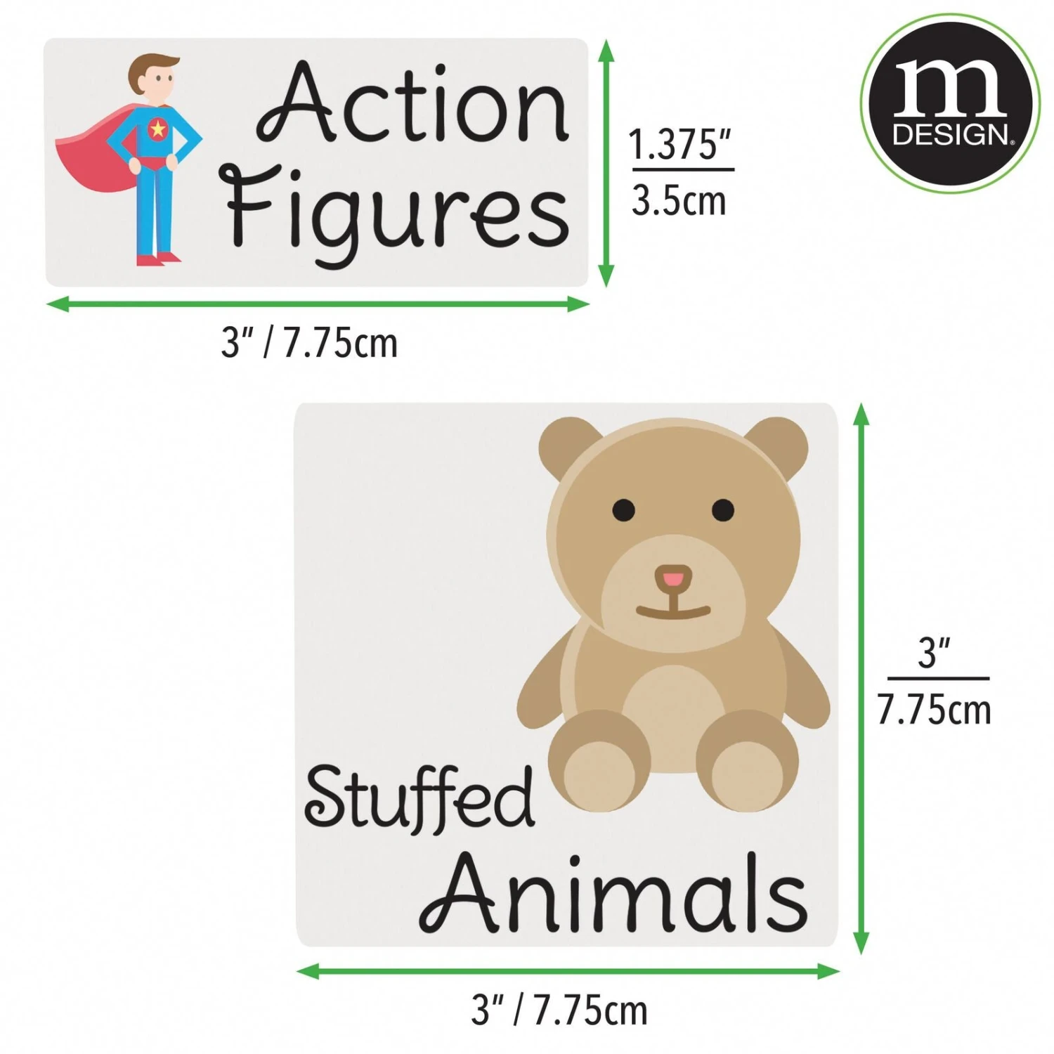 Front Dip Bin with Labels 12 x 10 x 6 Front Dip Bin With Labels 12 X 10 X 6 -mDesign 1600 Square JPG TOY LABELS DIMS