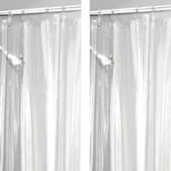 2-Piece Vinyl Shower Curtain Liner Set