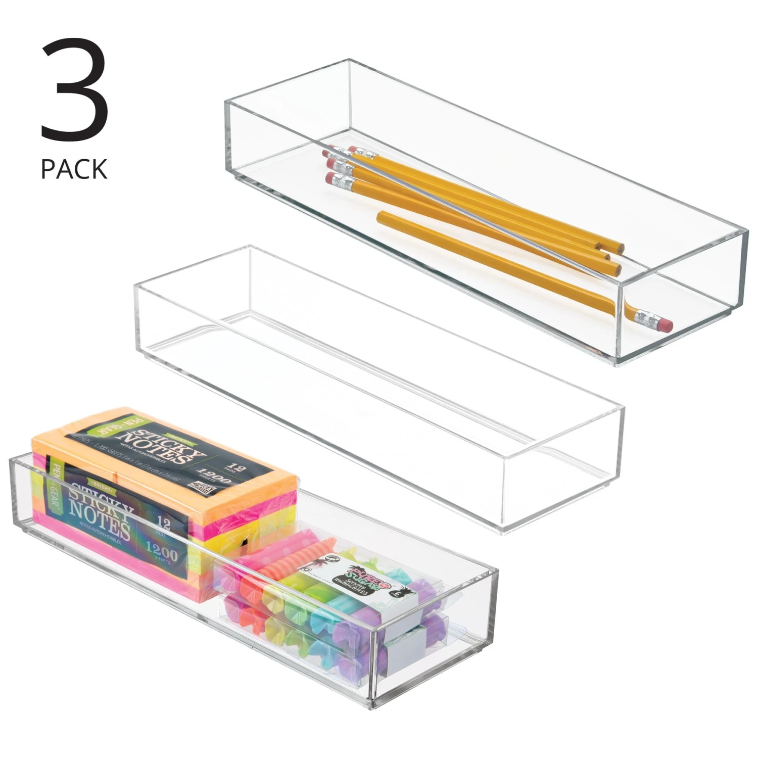 Desk Drawer Organizer 12 x 4 x 2 Desk Drawer Organizer 12 X 4 X 2 -mDesign 2000 300DPI 01106MDO ICON