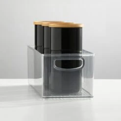 Stackable Kitchen Bin With Handles 16 X 6 X 5