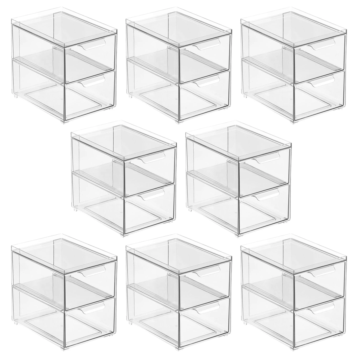 2-Drawer Stackable Kitchen Organizer 8.5 x 6 x 8 2-Drawer Stackable Kitchen Organizer 8.5 X 6 X 8 -mDesign 2000 300DPI 22327MDK.MAIN 3