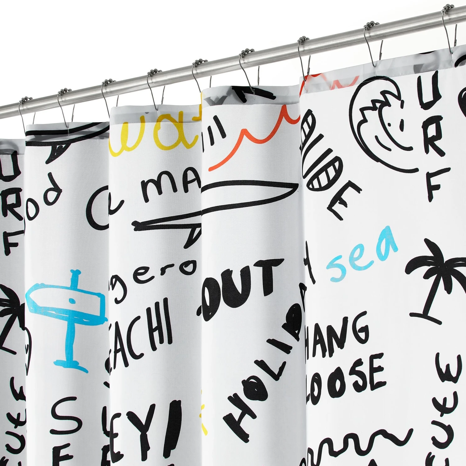 Surfer Dude Shower Curtain Surfer Dude Shower Curtain -mDesign 2000 300DPI 22357MDSC 2