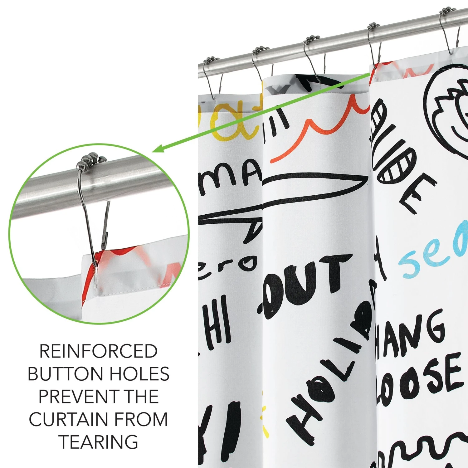 Surfer Dude Shower Curtain Surfer Dude Shower Curtain -mDesign 2000 300DPI 22357MDSC 5