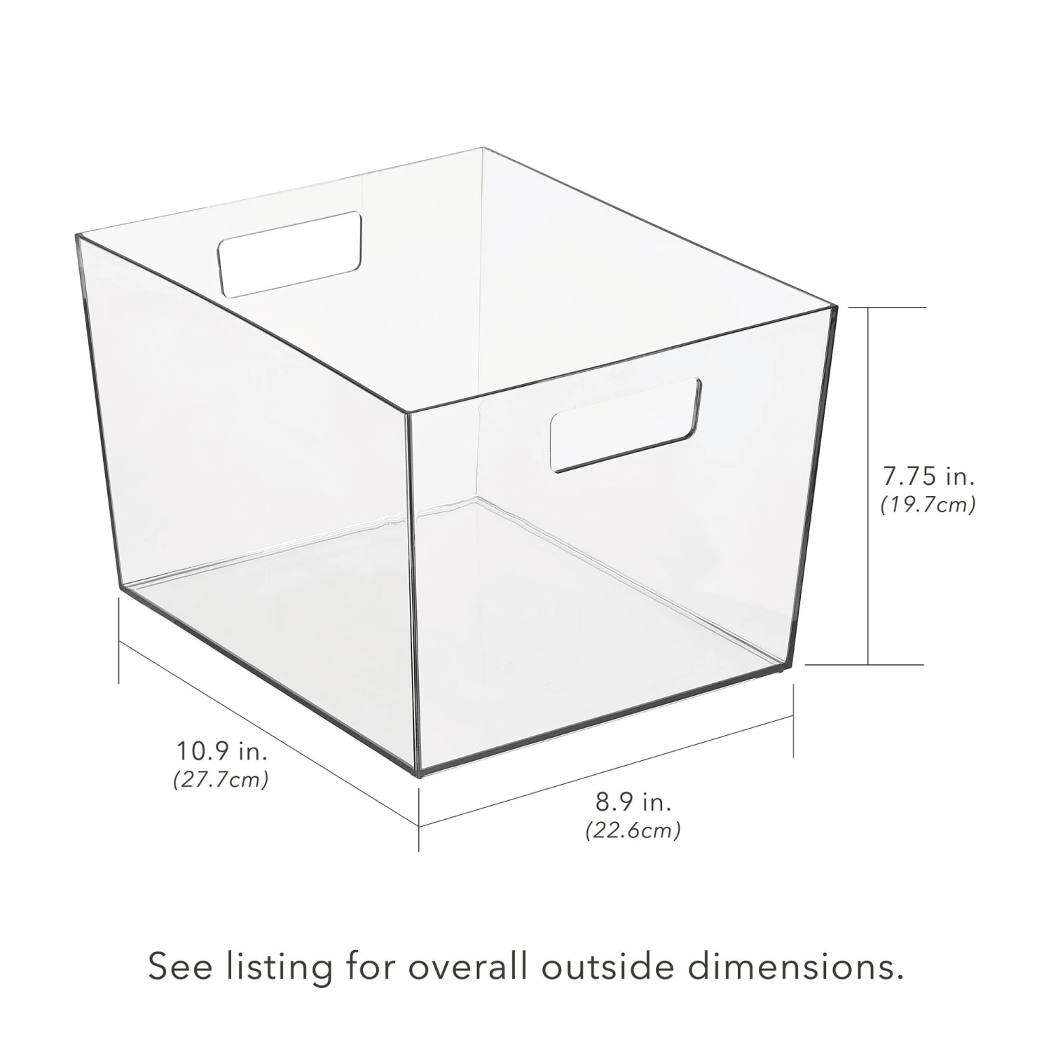Bin with Handles 12 x 10 x 8 Bin With Handles 12 X 10 X 8 -mDesign 2000 300DPI 22784MD dims