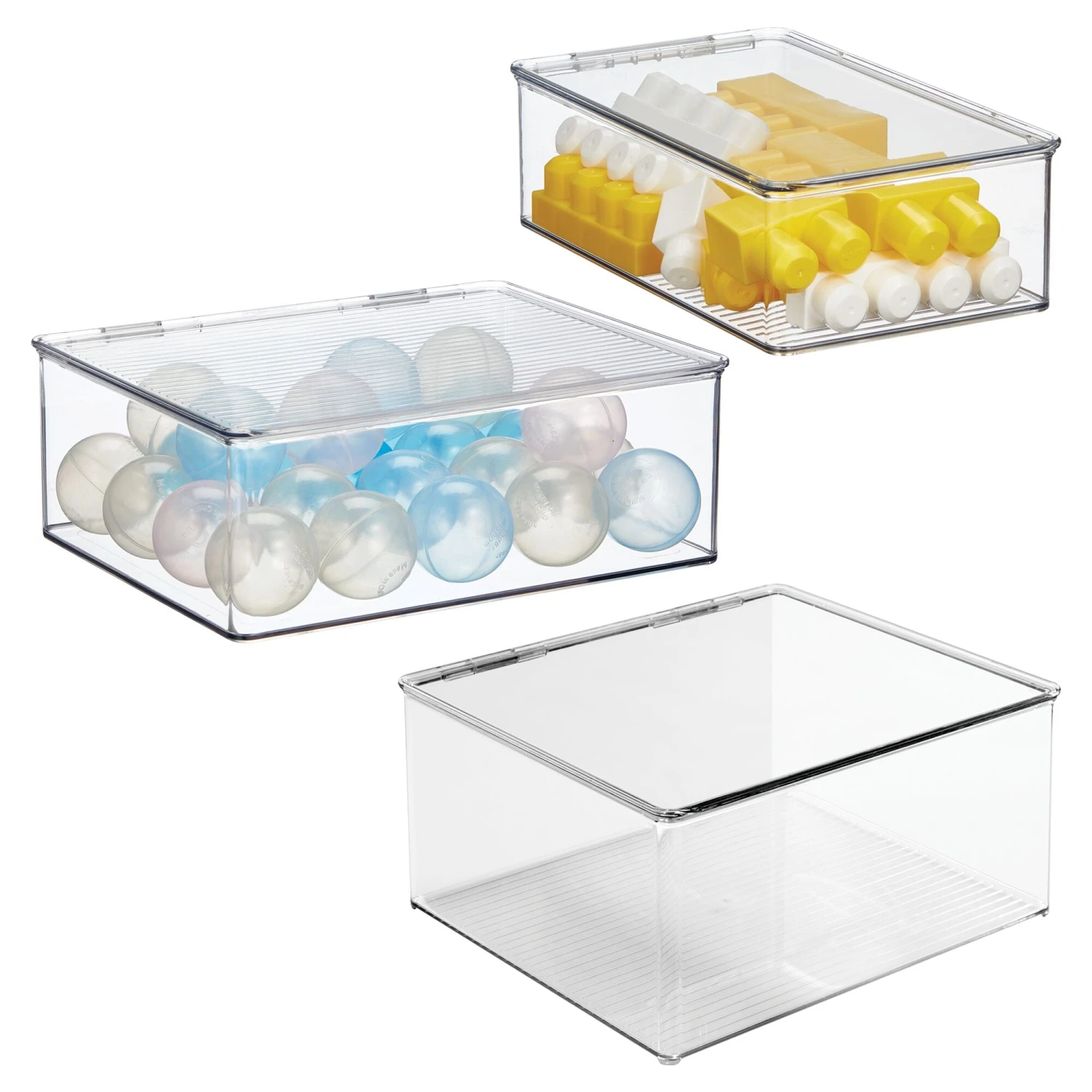 3-Piece Stackable Storage Bin Set 3-Piece Stackable Storage Bin Set -mDesign 2000 300DPI 23371MDT 2EMAIN
