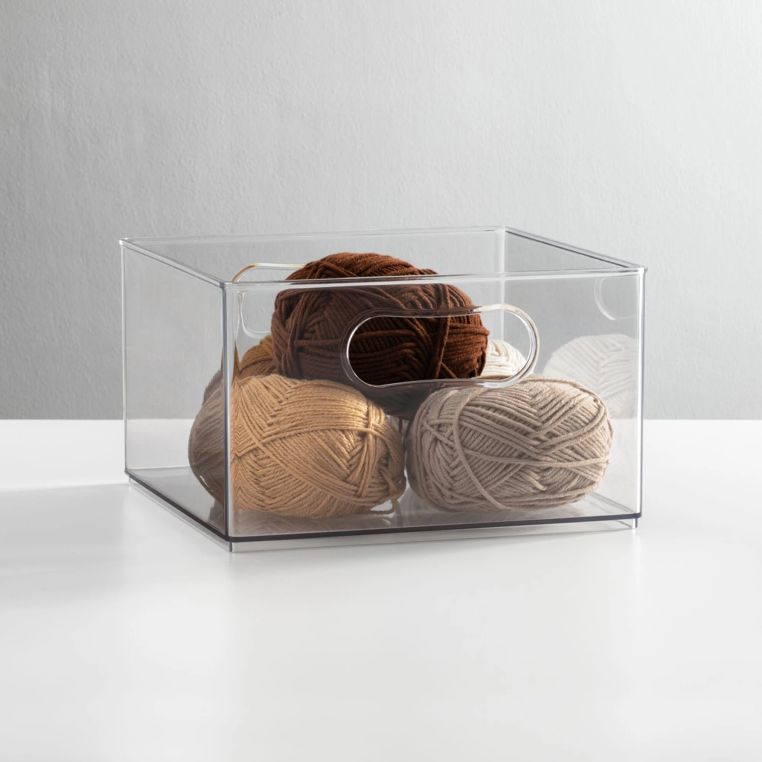 Clear Stackable Craft Bins 10 x 10 x 6 Clear Stackable Craft Bins 10 X 10 X 6 -mDesign 2000 300DPI 24468MDCS SS