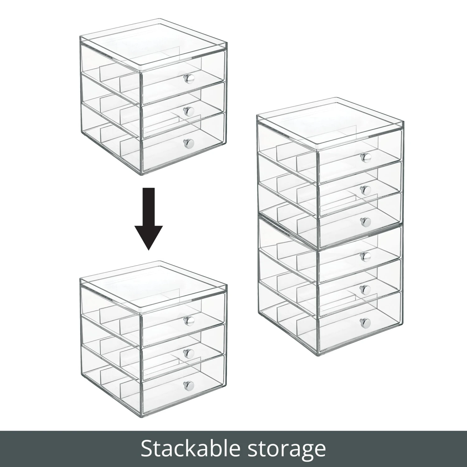 3-Drawer Makeup Organizer 3-Drawer Makeup Organizer -mDesign 2000 300DPI RFQ 2010151 20clear detail2