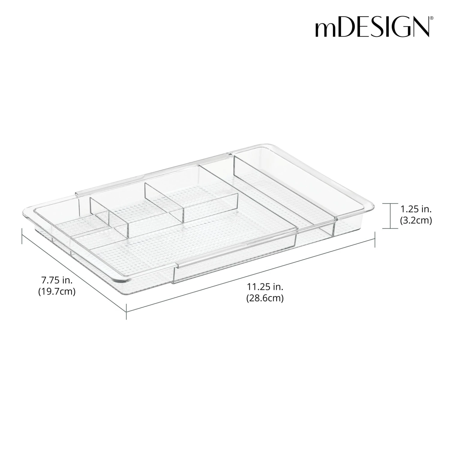 Expandable Makeup Drawer Organizer Expandable Makeup Drawer Organizer -mDesign 2000 300DPI RFQ 209321 20dims clear