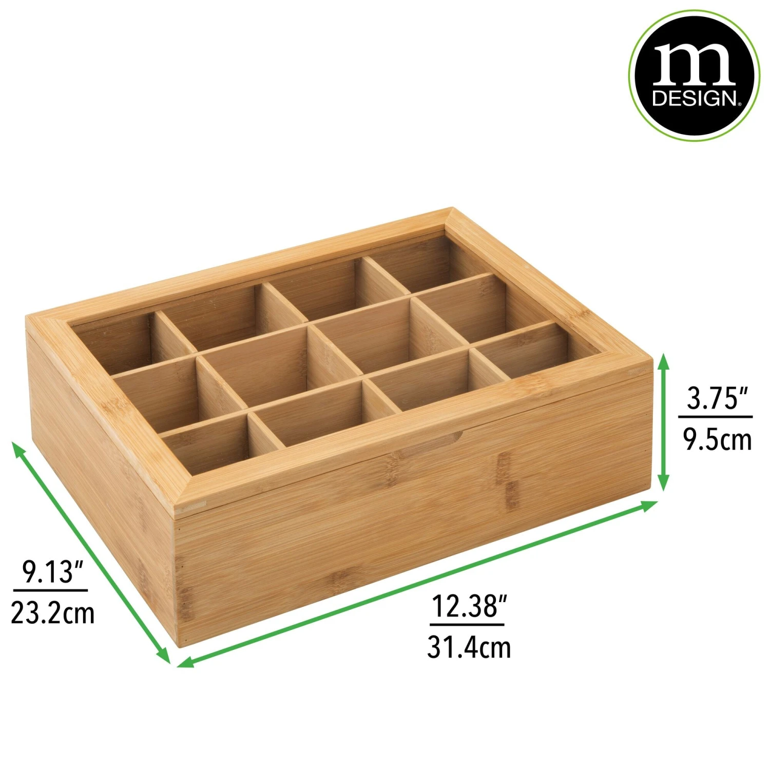 12-Section Tea Storage Box 12-Section Tea Storage Box -mDesign 2000 Square JPG 00427MDK.DIMS