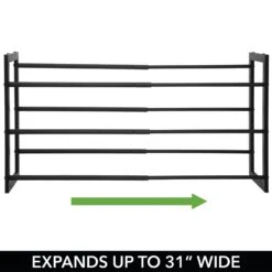 3-Tier Expandable Shoe Rack 4 3-Tier Expandable Shoe Rack -mDesign 2000 Square JPG 00556MDCO.PT03