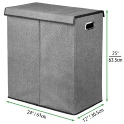 Double Laundry Hamper 7 Double Laundry Hamper -mDesign 2000 Square JPG 00574MDL.PT04