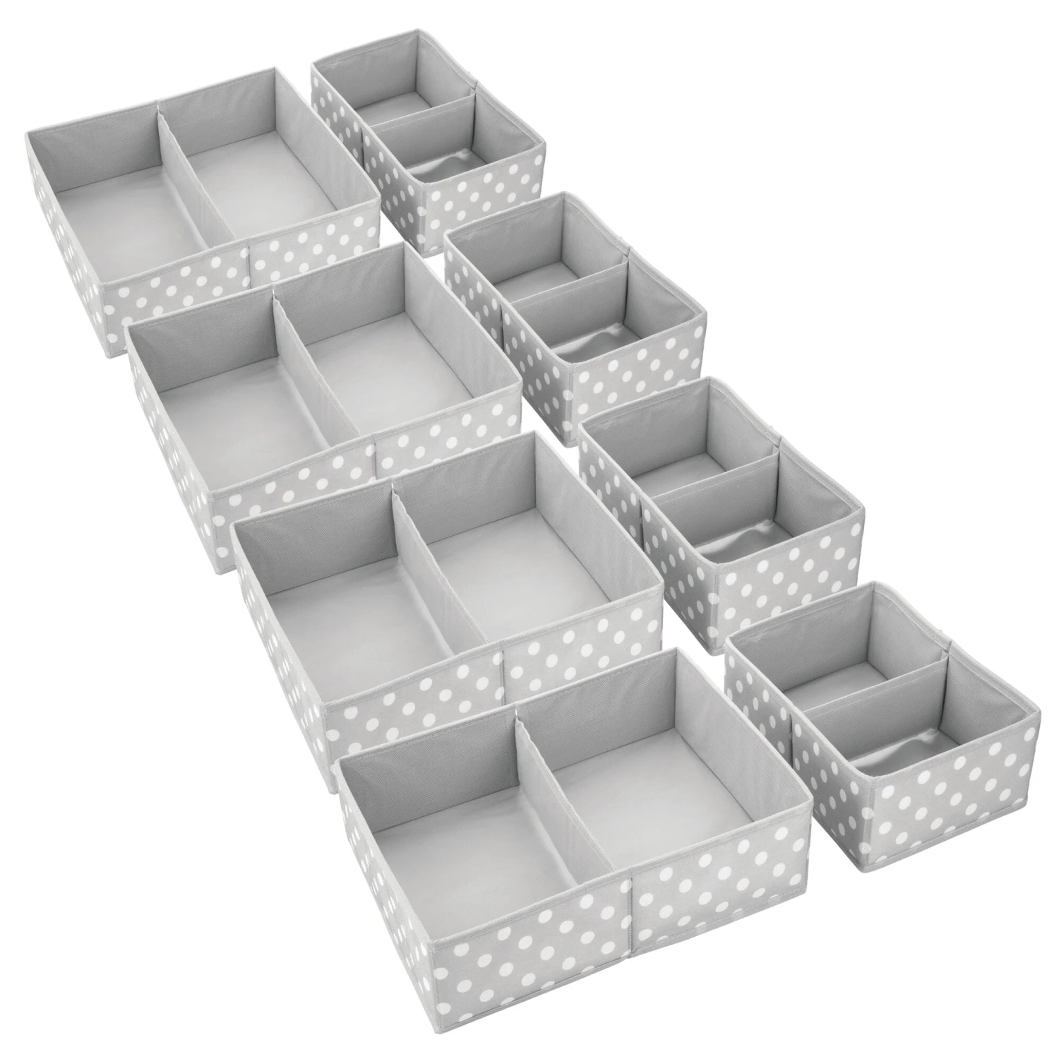 Divided Fabric Drawer Organizers Divided Fabric Drawer Organizers -mDesign 2000 Square JPG 00600MDCO Outline 1