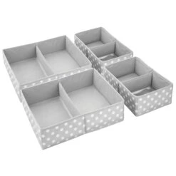 Divided Fabric Drawer Organizers 9 Divided Fabric Drawer Organizers -mDesign 2000 Square JPG 00600MDCO Outline 2