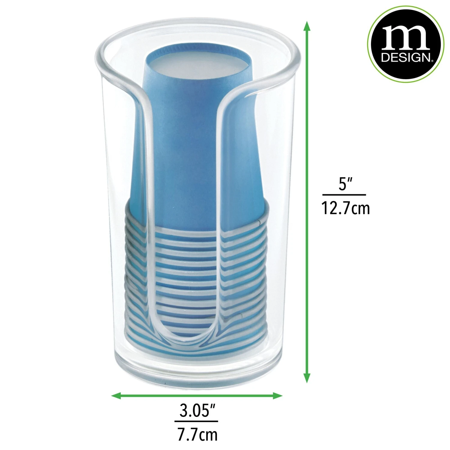 Disposable Cup Dispenser Disposable Cup Dispenser -mDesign 2000 Square JPG 00833MDBST 2EDIMS