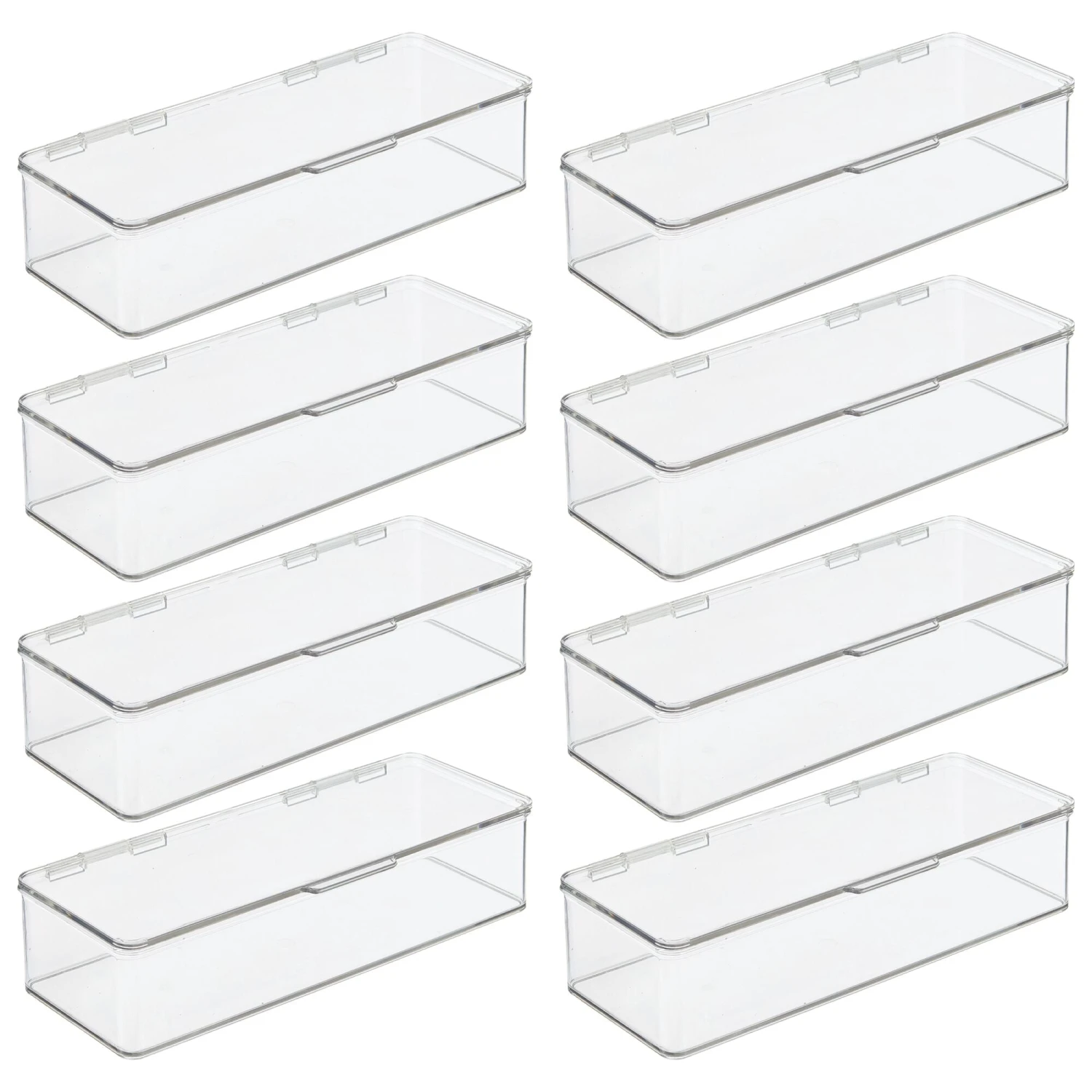 Hinged-Lid Kitchen Storage Box 6 x 13 x 3 Hinged-Lid Kitchen Storage Box 6 X 13 X 3 -mDesign 2000 Square JPG 0150MDO Outline