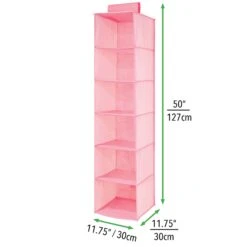 6-Shelf Kids Closet Organizer 2 6-Shelf Kids Closet Organizer -mDesign 2000 Square JPG 02149MDB Dimensions