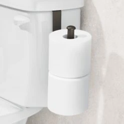 2-Roll Over-the-Tank Toilet Paper Holder 4 2-Roll Over-the-Tank Toilet Paper Holder -mDesign 2000 Square JPG 02311MDBST.PT01