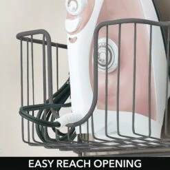 Wall-Mounted Ironing Board Hanger 6 Wall-Mounted Ironing Board Hanger -mDesign 2000 Square JPG 03348MDL.PT02