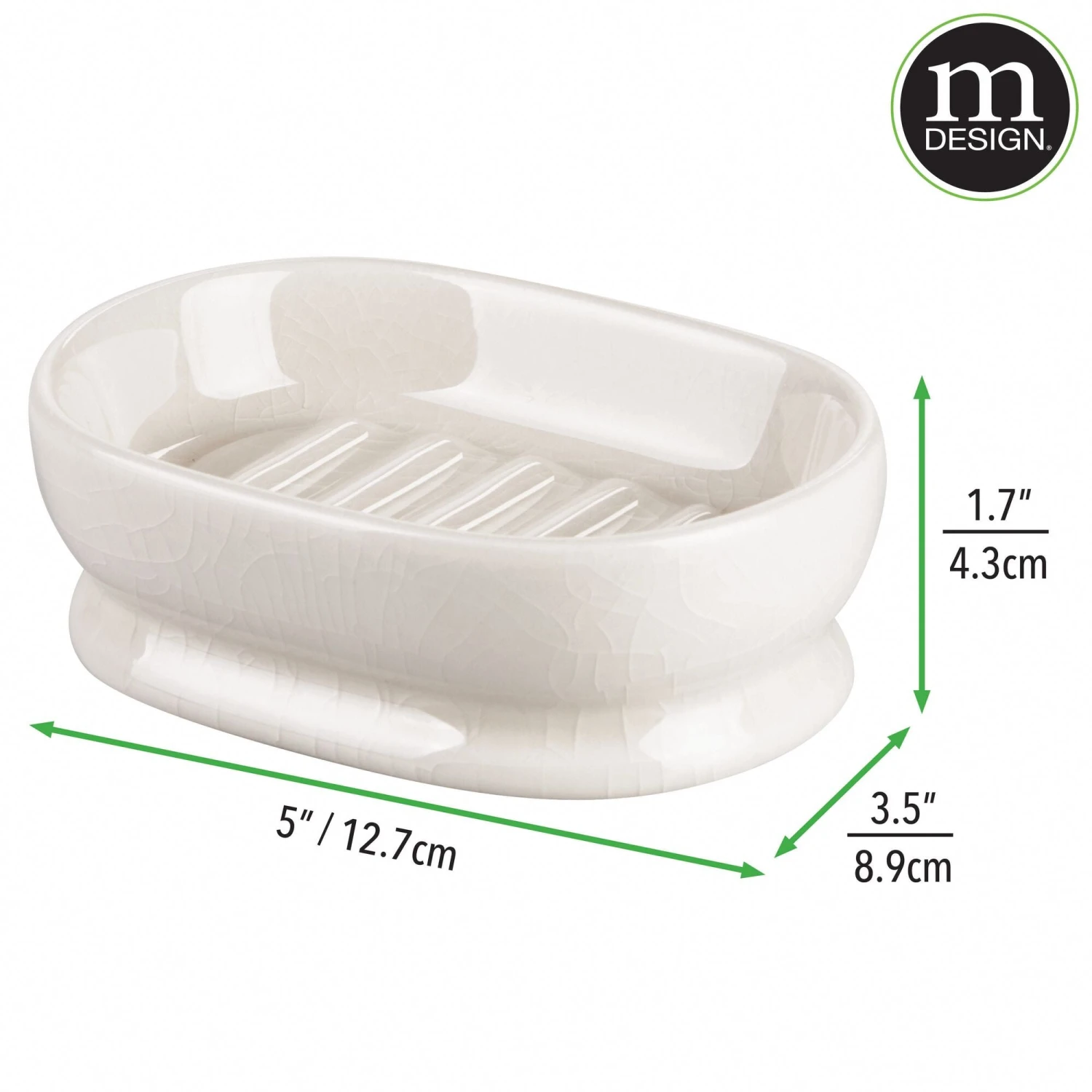 Ceramic Soap Dish Ceramic Soap Dish -mDesign 2000 Square JPG 0355MDBA