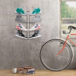 Wall Mounted Shoe Rack 2 Wall Mounted Shoe Rack -mDesign 2000 Square JPG 04151MDCO.PT01