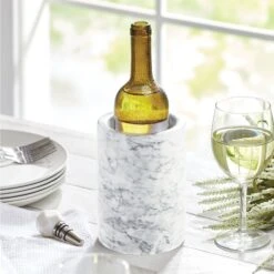 Marble Wine Bottle Cooler 4 Marble Wine Bottle Cooler -mDesign 2000 Square JPG 04279MDK