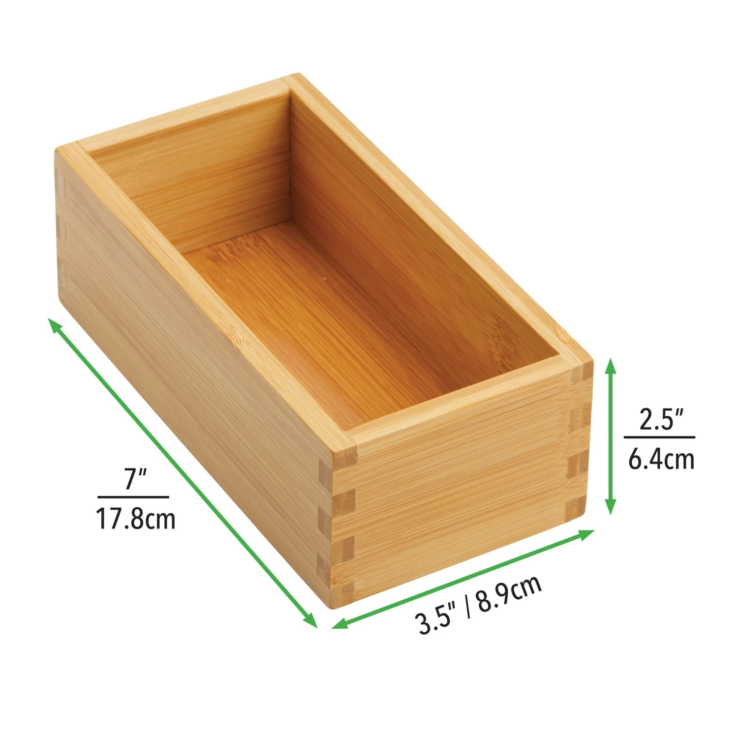 Bamboo Kitchen Drawer Organizer 7 x 3.5 x 2.5 Bamboo Kitchen Drawer Organizer 7 X 3.5 X 2.5 -mDesign 2000 Square JPG 06089MDK.PT03