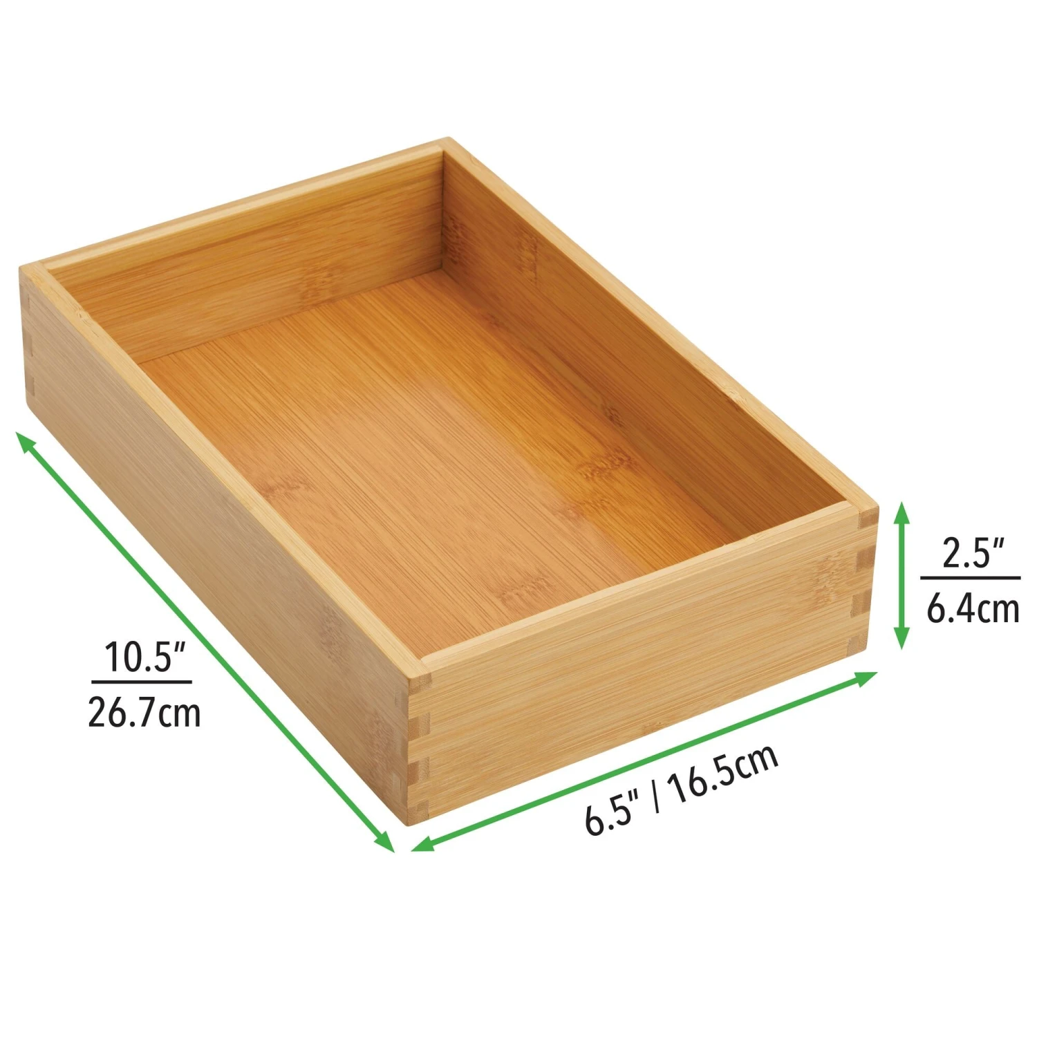 Bamboo Kitchen Drawer Organizer 10 x 6.5 x 2.5 Bamboo Kitchen Drawer Organizer 10 X 6.5 X 2.5 -mDesign 2000 Square JPG 06091MDK.PT03