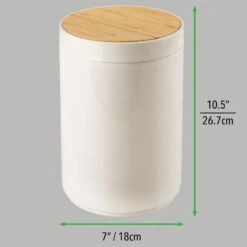 5-Liter Bamboo Swing Lid Trash Can 8 5-Liter Bamboo Swing Lid Trash Can -mDesign 2000 Square JPG 06134MDBA.PT04