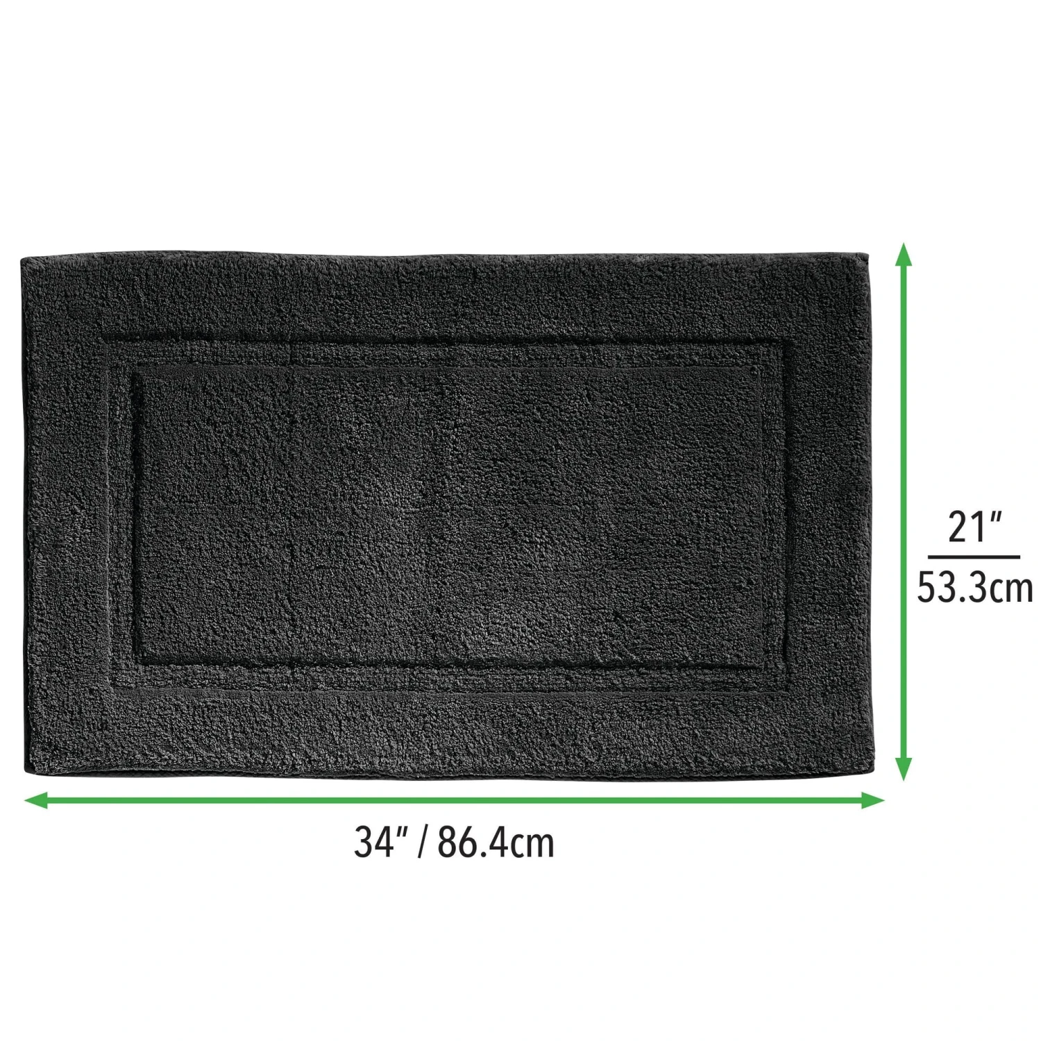 Cotton Border Bath Rug Set Cotton Border Bath Rug Set -mDesign 2000 Square JPG 06250MDBST DIMS