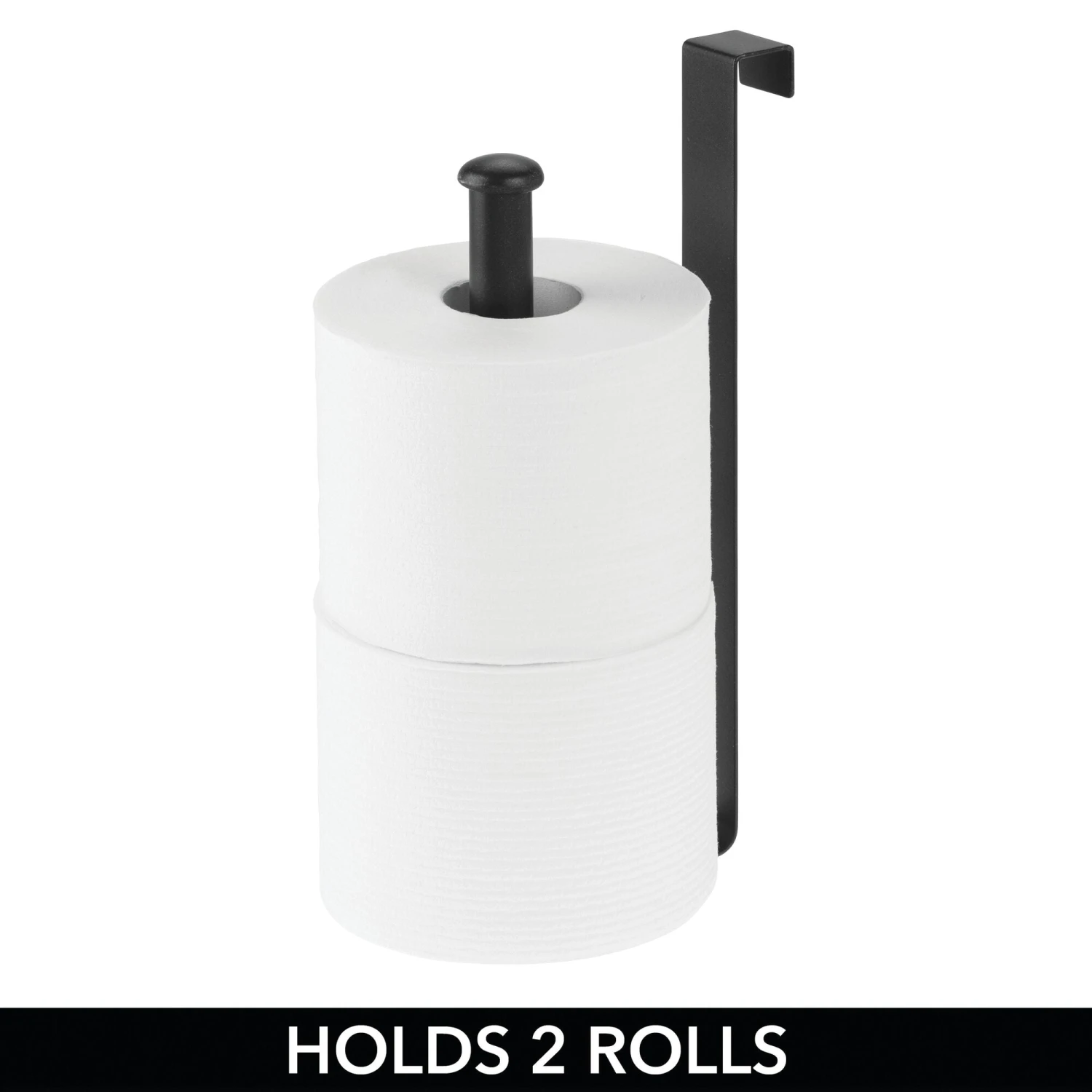 2-Roll Over-the-Tank Toilet Paper Holder 2-Roll Over-the-Tank Toilet Paper Holder -mDesign 2000 Square JPG 06383MDBST.PT02
