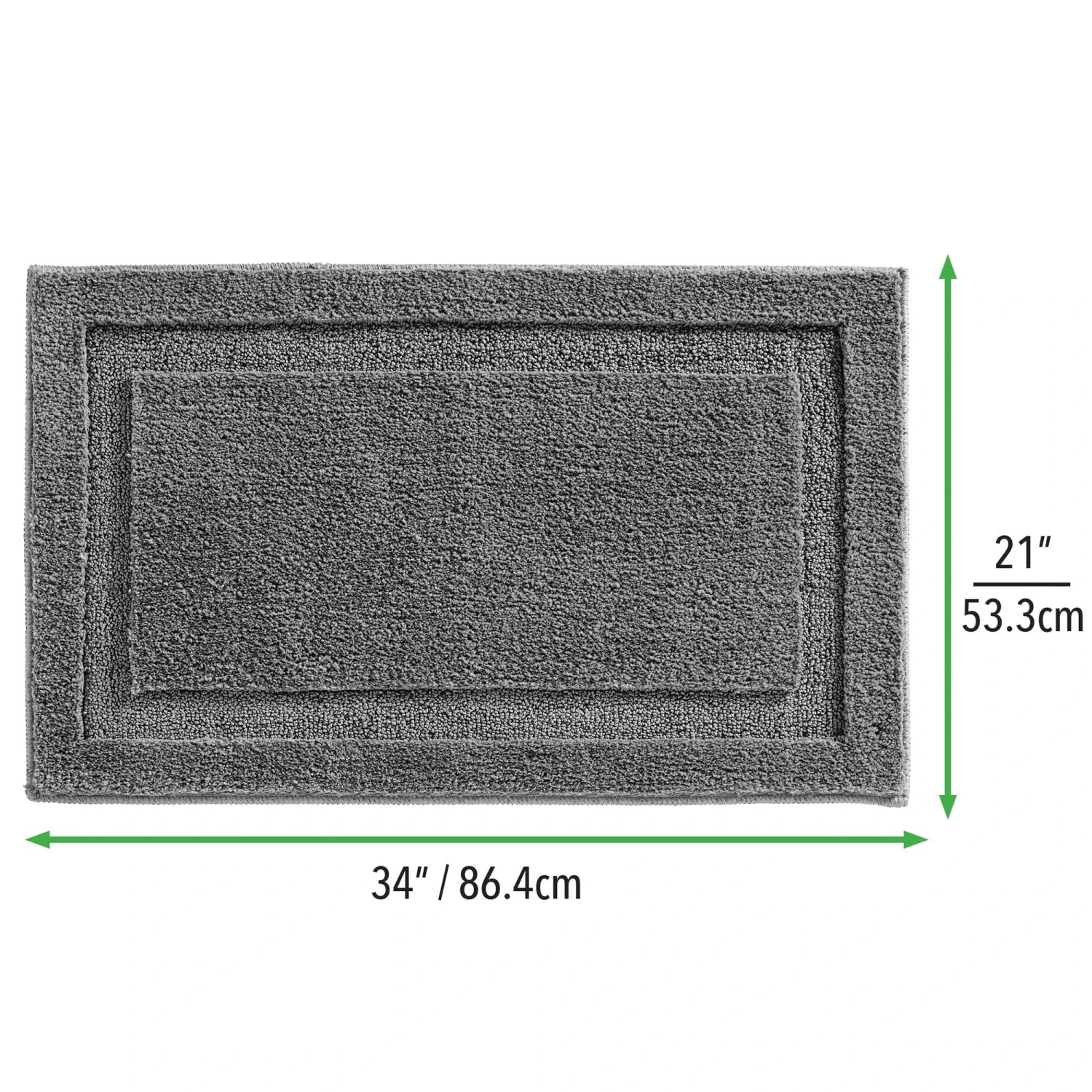 Border Non-Slip Bath Mat Border Non-Slip Bath Mat -mDesign 2000 Square JPG 06530MDBST.PT02
