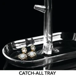 Acrylic Jewelry Tree Stand Organizer 2 Acrylic Jewelry Tree Stand Organizer -mDesign 2000 Square JPG 06966MDBA.PT03