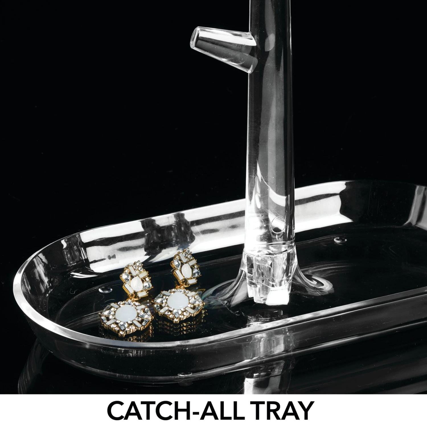 Acrylic Jewelry Tree Stand Organizer Acrylic Jewelry Tree Stand Organizer -mDesign 2000 Square JPG 06966MDBA.PT03