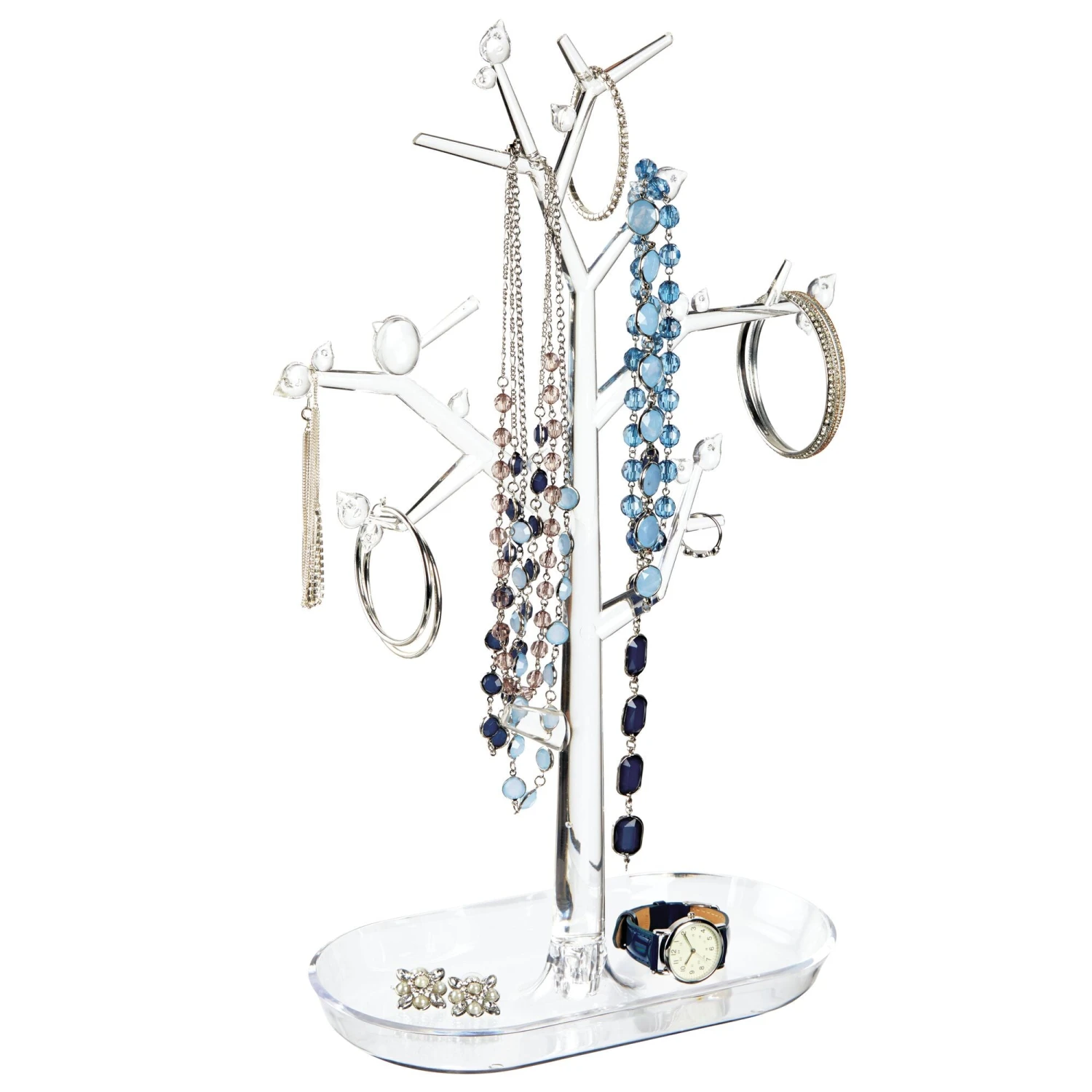 Acrylic Jewelry Tree Stand Organizer Acrylic Jewelry Tree Stand Organizer -mDesign 2000 Square JPG 06966MDBA 2EPT05