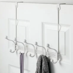 10-Hook Over-the-Door Or Wall Mount Hook Rack 4 10-Hook Over-the-Door Or Wall Mount Hook Rack -mDesign 2000 Square JPG 07047MDCO.PT01