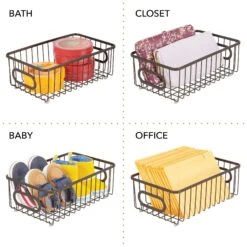Wire Pantry Basket 10 X 6 X 3.5 6 Wire Pantry Basket 10 X 6 X 3.5 -mDesign 2000 Square JPG 07149MDK.PT02