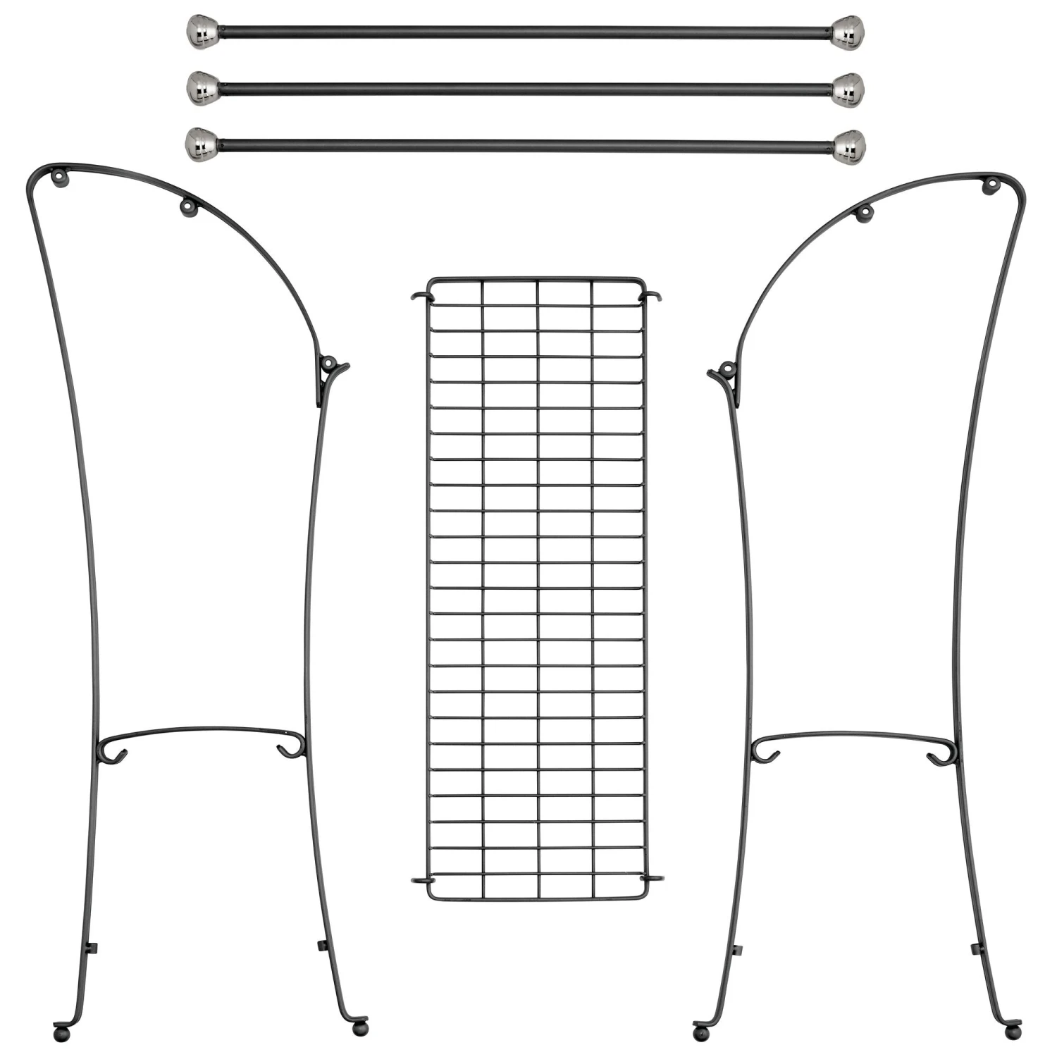 3-Tier Bathroom Towel Rack with Shelf 3-Tier Bathroom Towel Rack With Shelf -mDesign 2000 Square JPG 07398MDBST.PT03