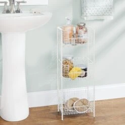 3-Tier Bathroom Basket Stand 13 3-Tier Bathroom Basket Stand -mDesign 2000 Square JPG 07649MDBST 2EPT01