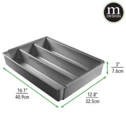 4-Section Expandable Cutlery Tray 3 4-Section Expandable Cutlery Tray -mDesign 2000 Square JPG 07660MDK DIMS