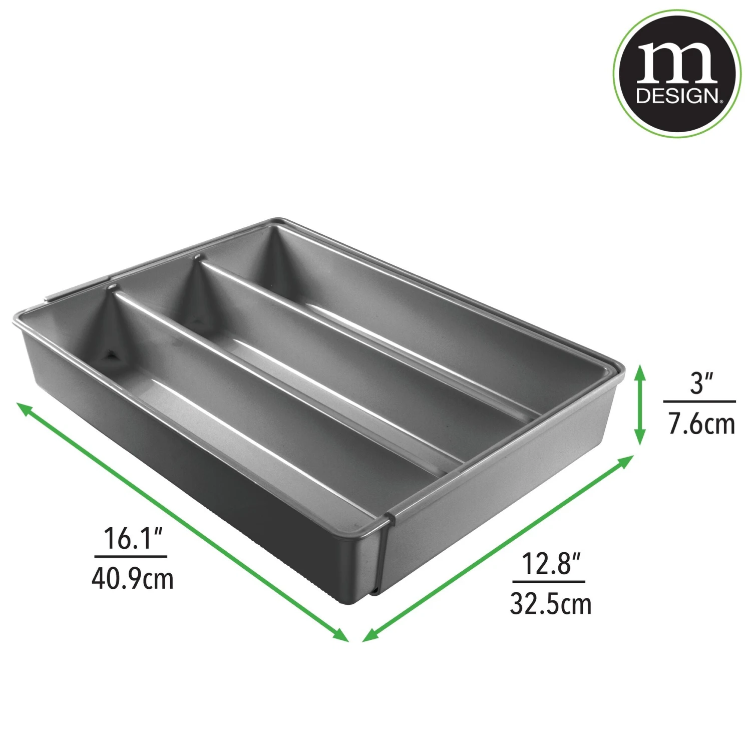 4-Section Expandable Cutlery Tray 4-Section Expandable Cutlery Tray -mDesign 2000 Square JPG 07660MDK DIMS