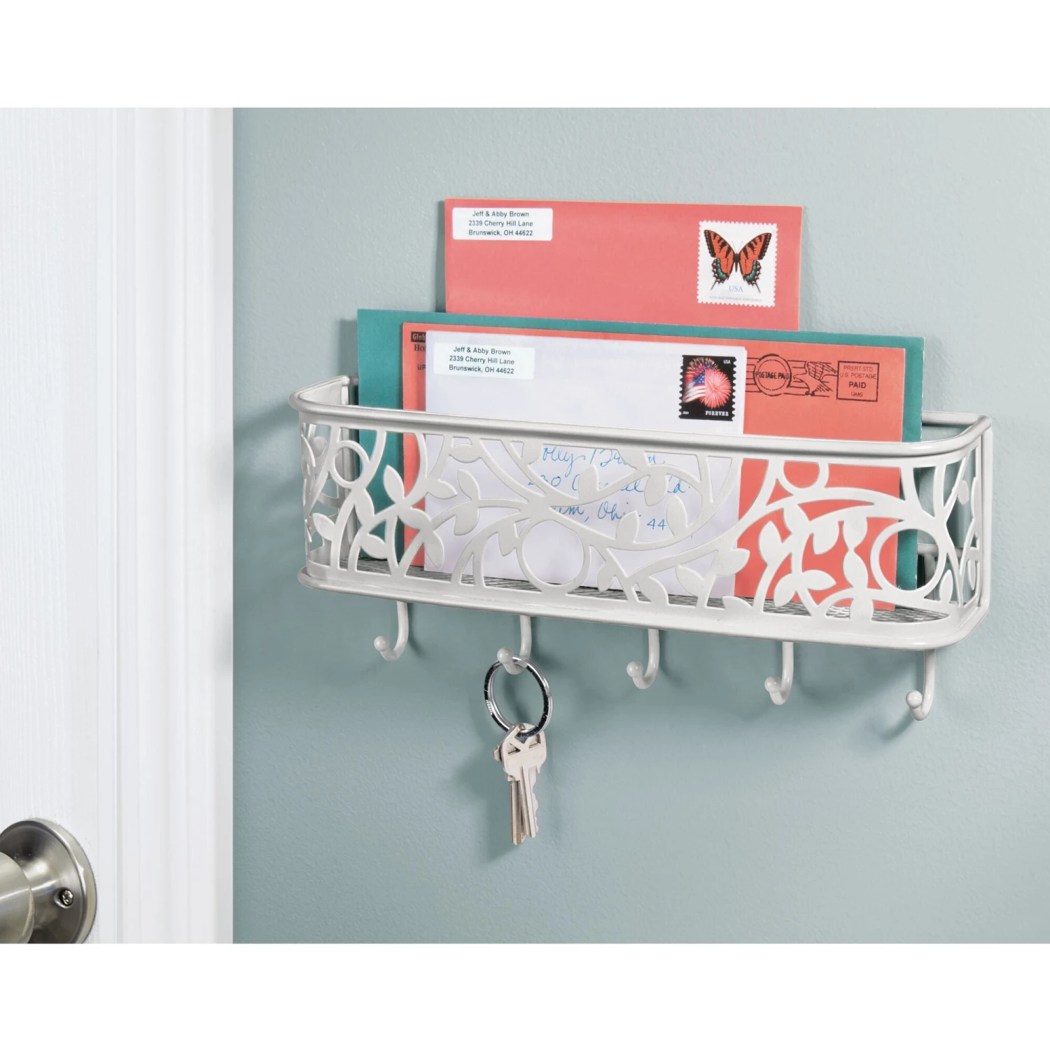 Vine Mail and Key Wall Organizer Vine Mail And Key Wall Organizer -mDesign 2000 Square JPG 07812MDHS.PT01