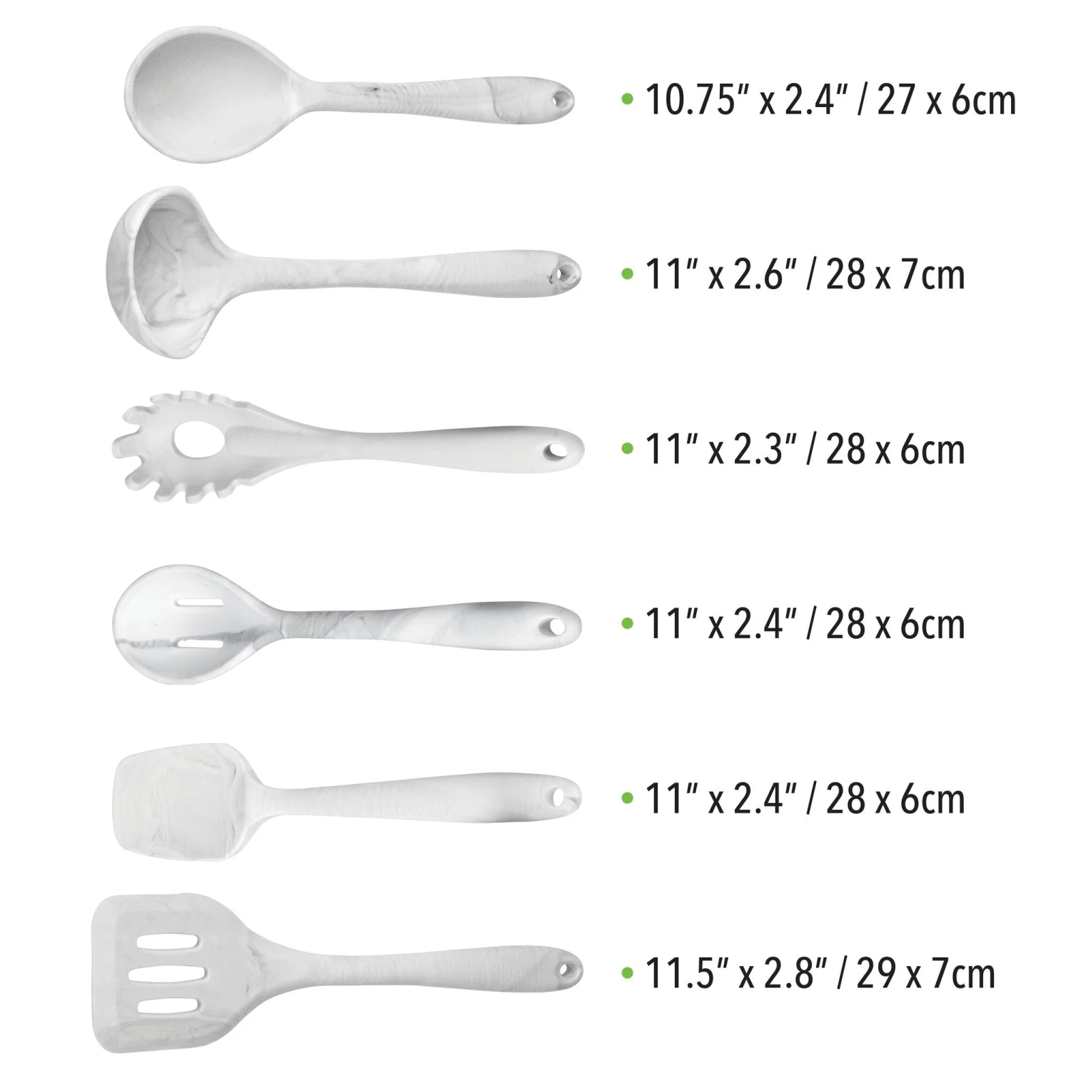 Marble Utensil Set Marble Utensil Set -mDesign 2000 Square JPG 08026MDK.PT04