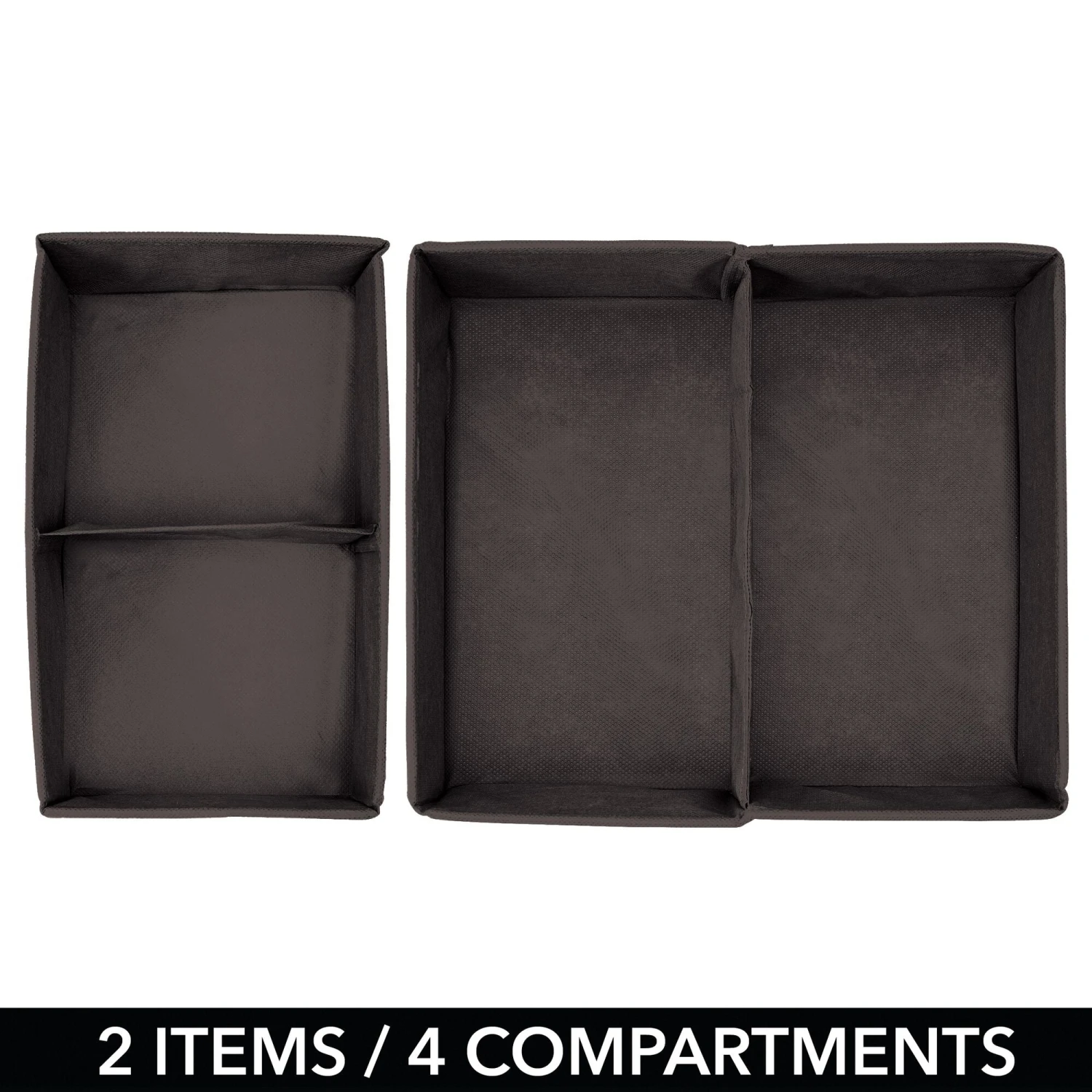 Divided Fabric Drawer Organizers Divided Fabric Drawer Organizers -mDesign 2000 Square JPG 08290MDCO Detail