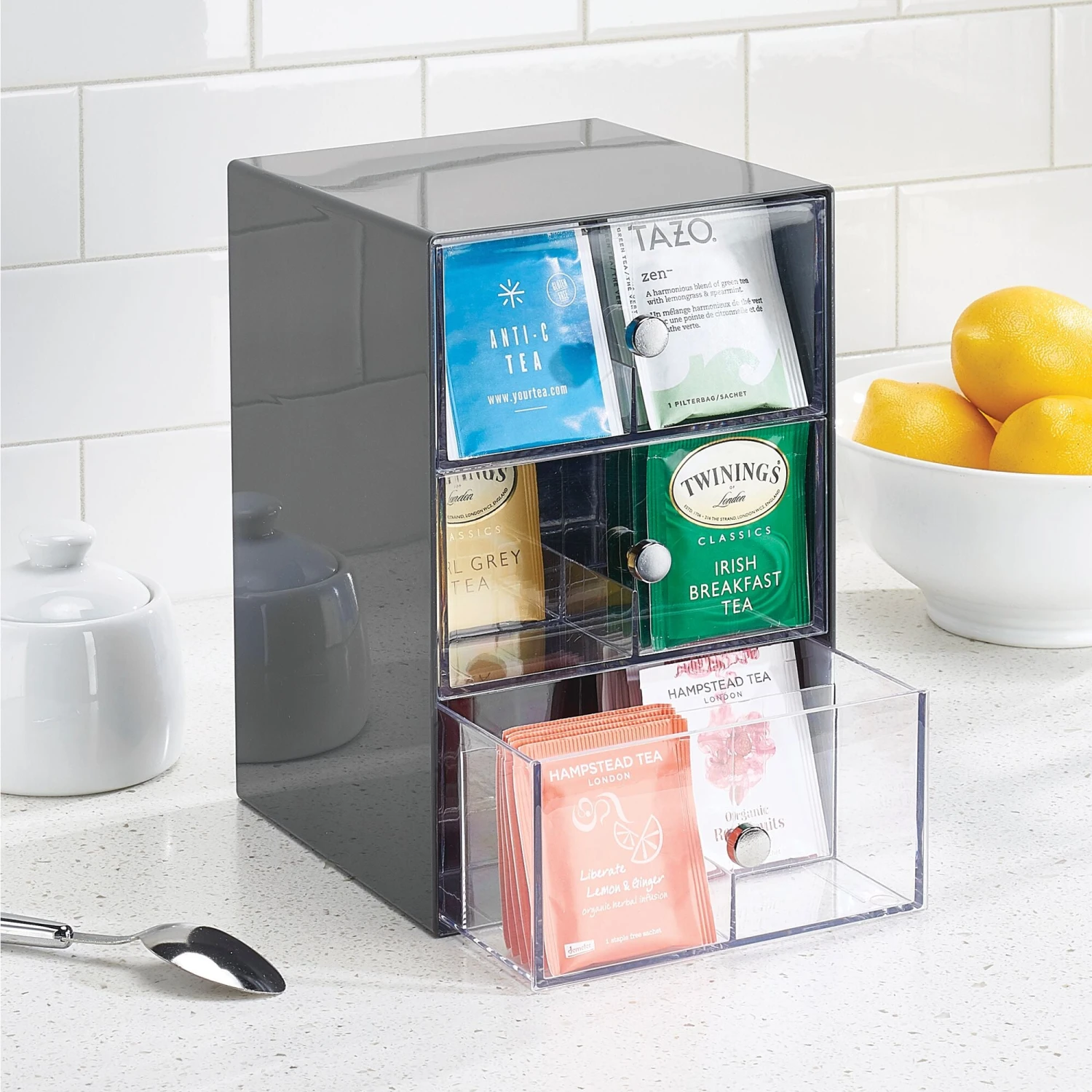 18-Section Tea Bag Organizer 18-Section Tea Bag Organizer -mDesign 2000 Square JPG 08293MDK.PT01