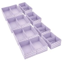 Divided Fabric Drawer Organizers 4 Divided Fabric Drawer Organizers -mDesign 2000 Square JPG 08444MDB Outline 2