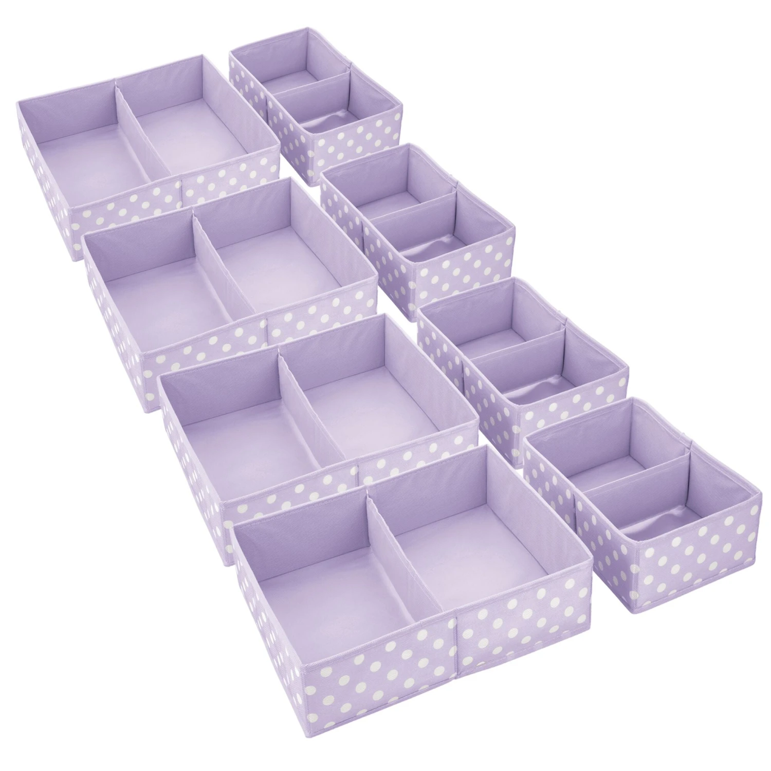 Divided Fabric Drawer Organizers Divided Fabric Drawer Organizers -mDesign 2000 Square JPG 08444MDB Outline 2