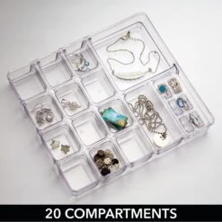35-Section Stackable Jewelry Organizer 3 35-Section Stackable Jewelry Organizer -mDesign 2000 Square JPG 0897MDCO C
