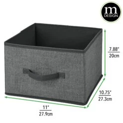 Fabric Storage Bin 11 X 11 X 8 6 Fabric Storage Bin 11 X 11 X 8 -mDesign 2000 Square JPG 09568MDCO.DIMS