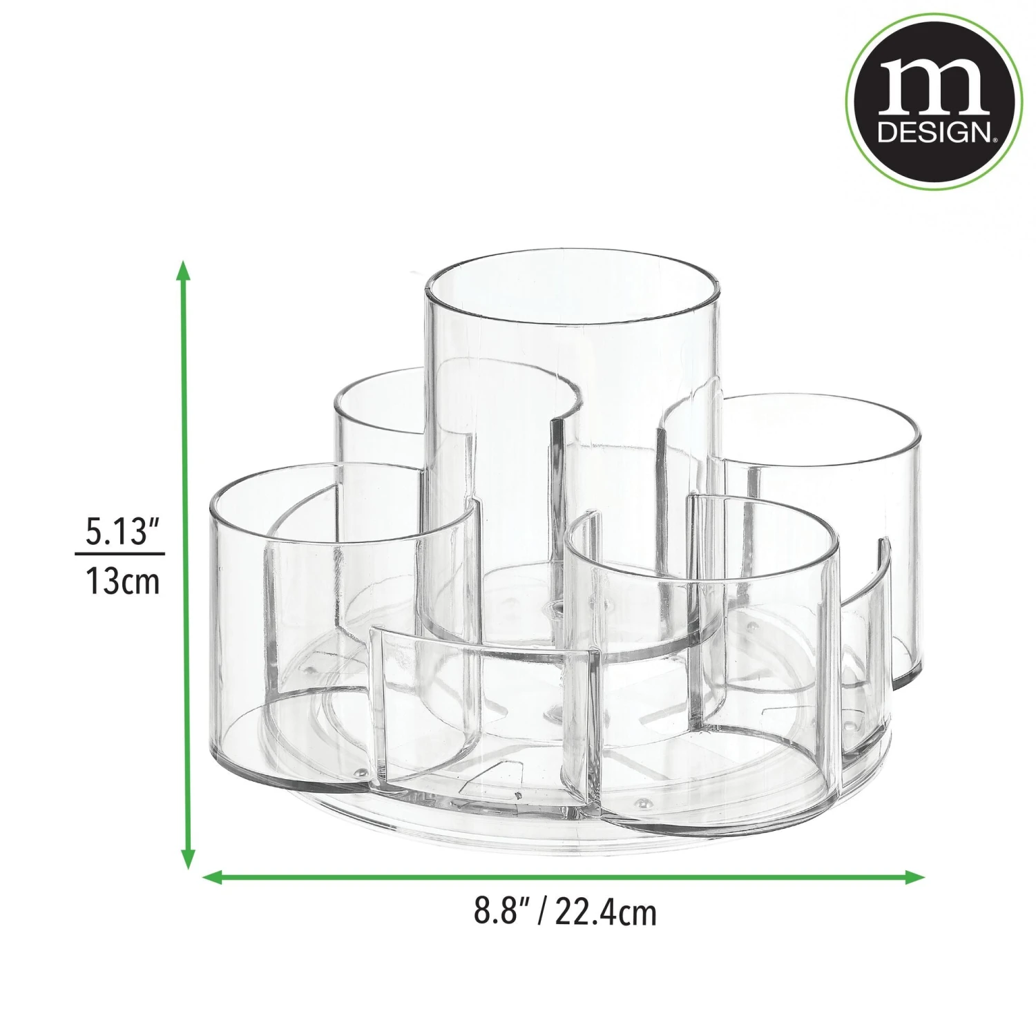 8" Rotating Makeup Organizer 8" Rotating Makeup Organizer -mDesign 2000 Square JPG 10193MDC